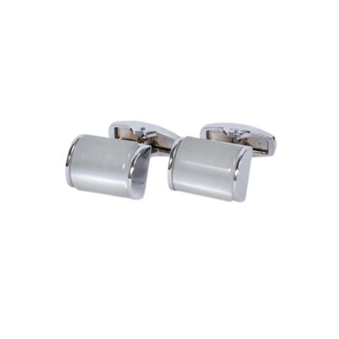 Modern Silver Cufflinks