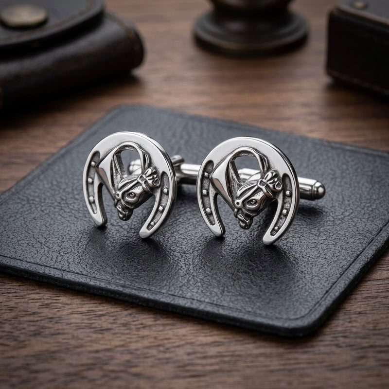 Elegant Equestrian Horse Cufflinks