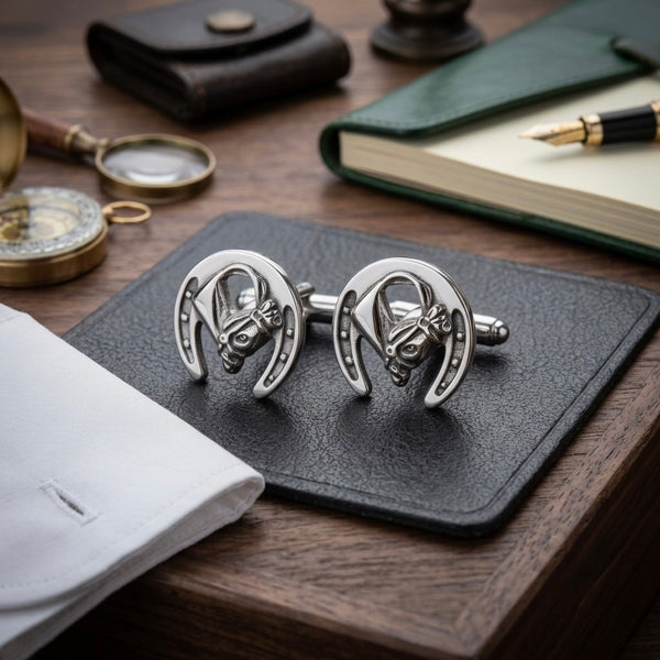 Elegant Equestrian Horse Cufflinks