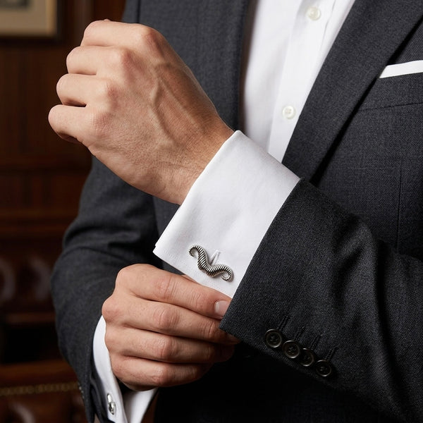 Stylish Moustache Cufflinks