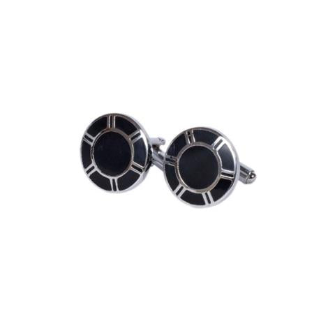 Classic Black & Silver Cufflinks