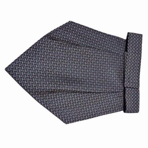 Textured Charcoal Grey Cravat