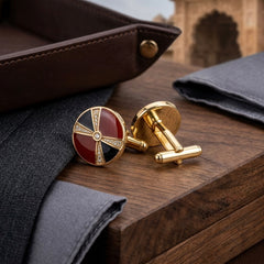 Art Deco-inspired cufflinks