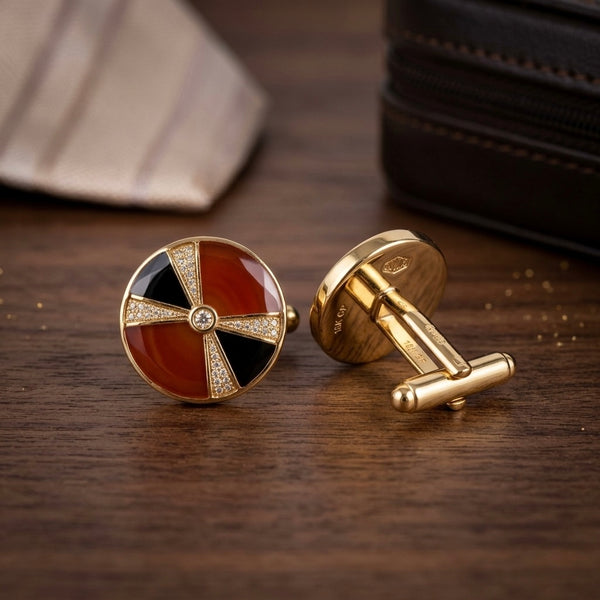 Art Deco-inspired cufflinks