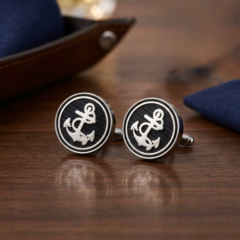 Classic Nautical Anchor Cufflinks