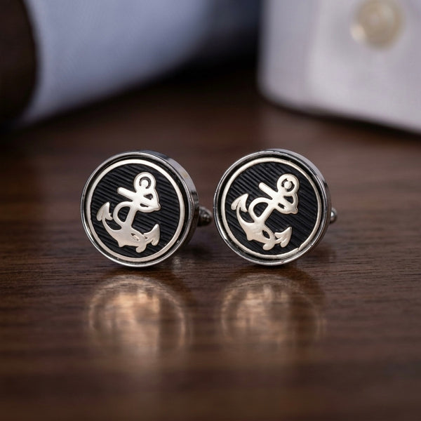 Classic Nautical Anchor Cufflinks