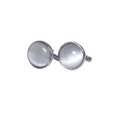 Round Cat’s Eye Gemstone Cufflinks