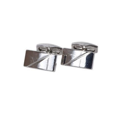 Silver-Tone Rectangular Cufflinks