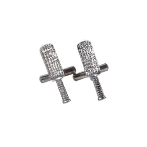 Textured Cricket Bat Cufflinks