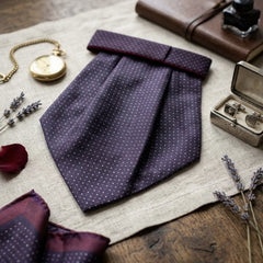 Midnight Navy Textured Cravat