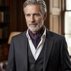 Midnight Navy Textured Cravat