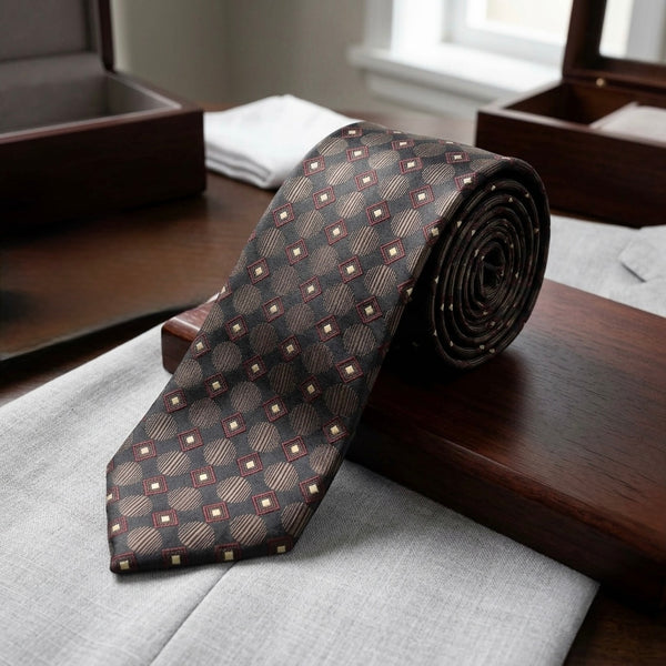 Classic Geometric Pattern Tie