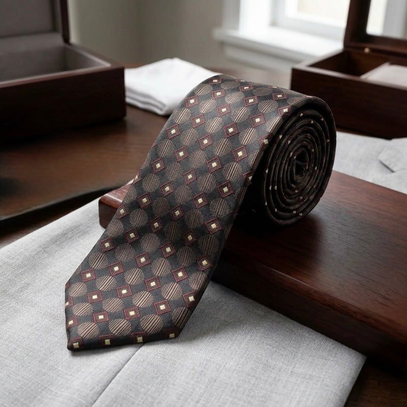 Classic Geometric Pattern Tie