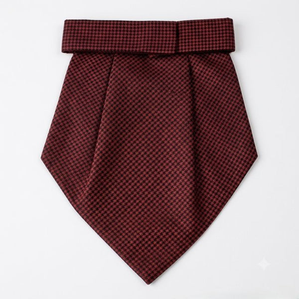 Ruby Red Textured Cravat