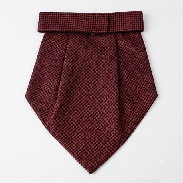 Ruby Red Textured Cravat