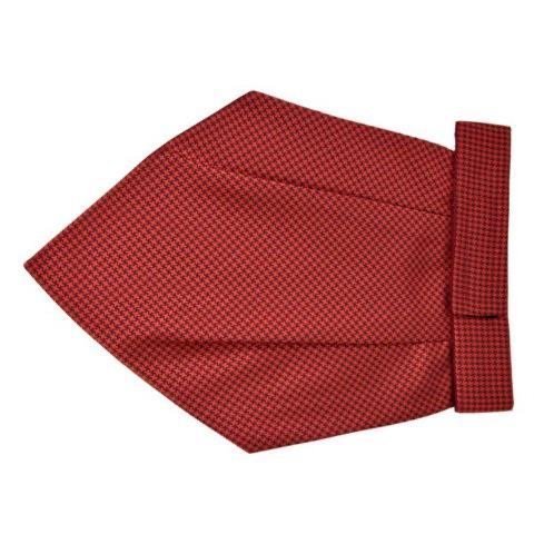 Ruby Red Textured Cravat