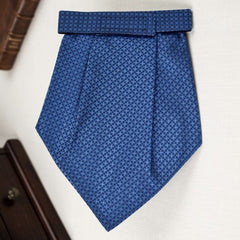 Classic Blue Patterned Cravat