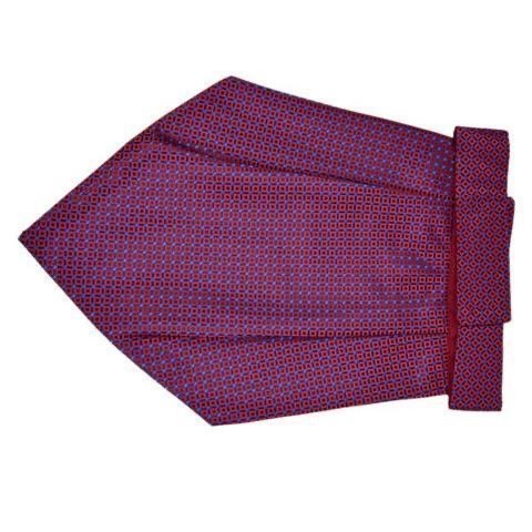 Elegant Burgundy Patterned Cravat