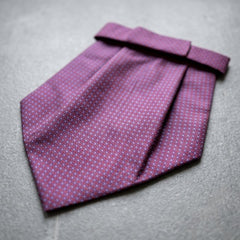 Elegant Burgundy Patterned Cravat