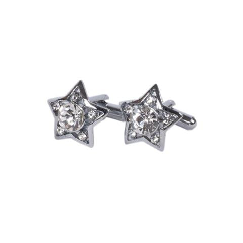 Star-Shaped Crystal Cufflinks