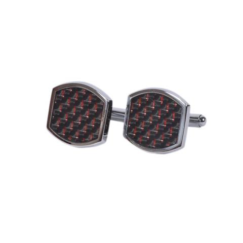 Black & Red Textured Cufflinks