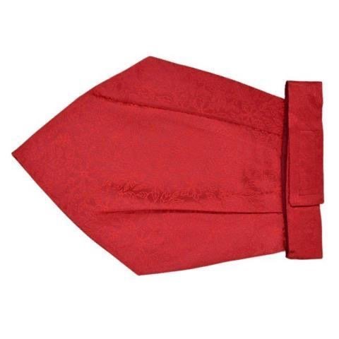 Red Jacquard Silk Cravat