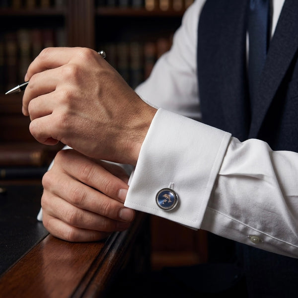 Elegant Dolphin Design Cufflinks
