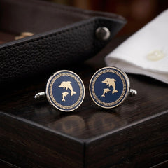 Elegant Dolphin Design Cufflinks