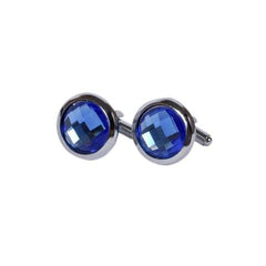 Sapphire Blue Crystal Cufflinks
