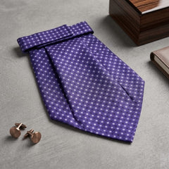 Royal Purple Geometric Cravat