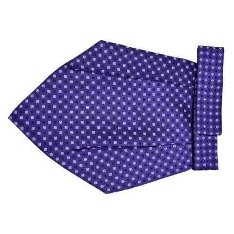 Royal Purple Geometric Cravat