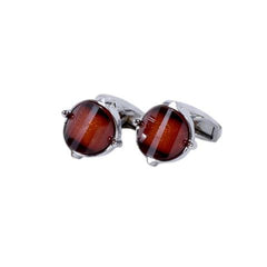 Elegant Amber Cufflinks