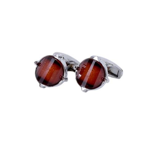Elegant Amber Cufflinks