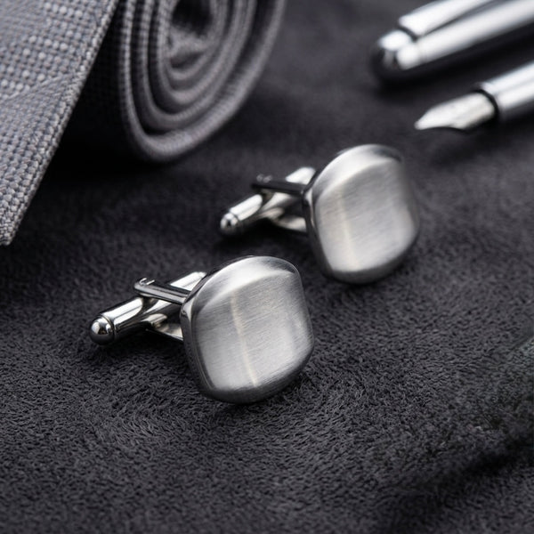 Classic Silver-Tone Cufflinks