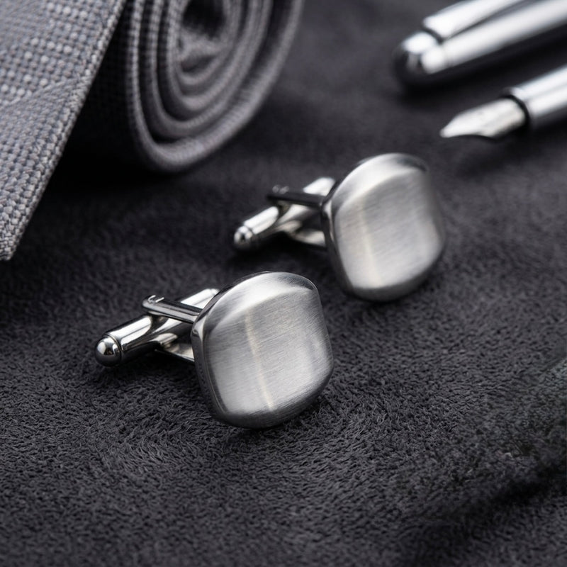 Classic Silver-Tone Cufflinks
