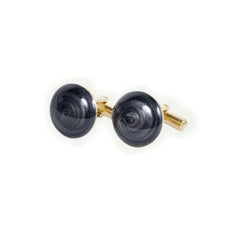 Elegant Black Onyx-Style Cufflinks