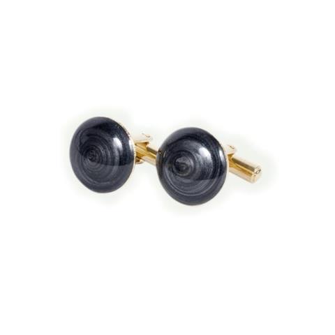 Elegant Black Onyx-Style Cufflinks