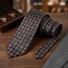 Classic Geometric Pattern Tie