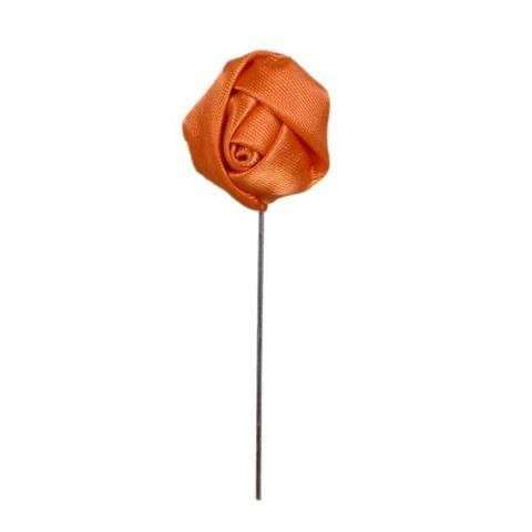 Rust Orange Rose Brooch – Sophisticated Floral Elegance
