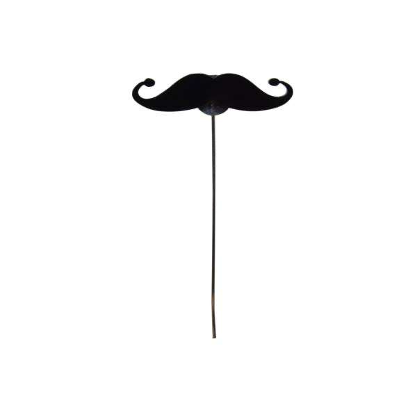 Classic Black Moustache Lapel Pin for Men