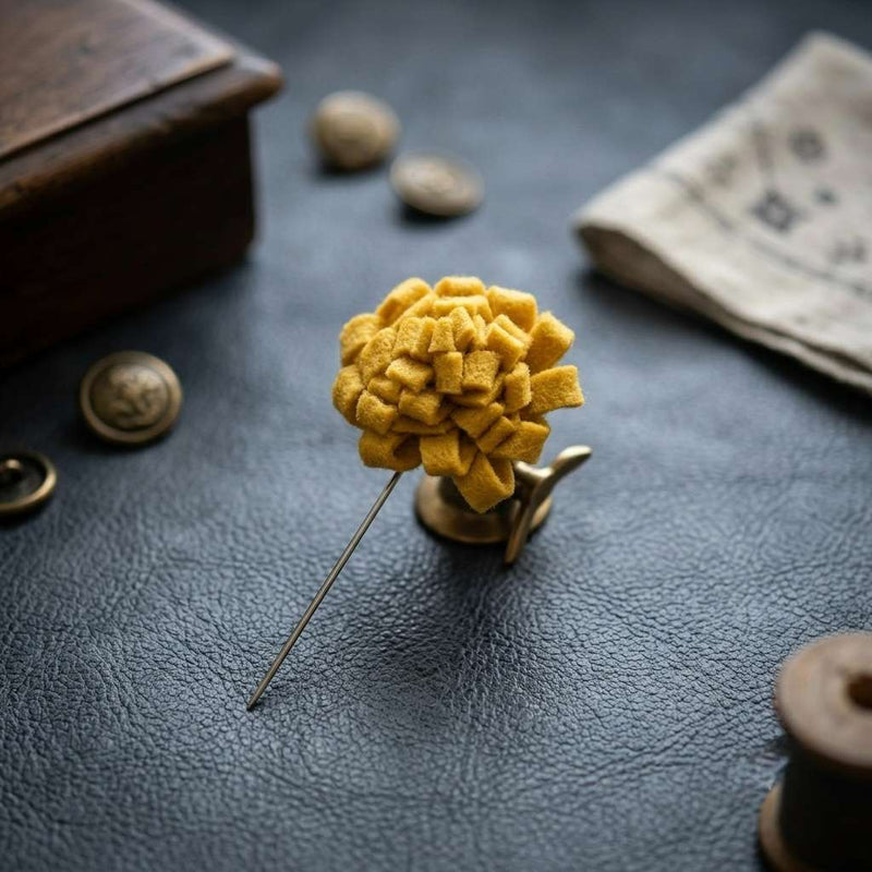 Golden Bloom Lapel Pin