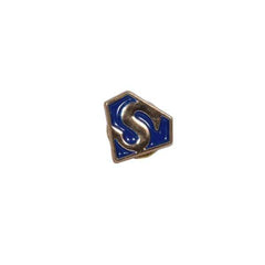 Royal Blue Initial “S” Lapel Brooch