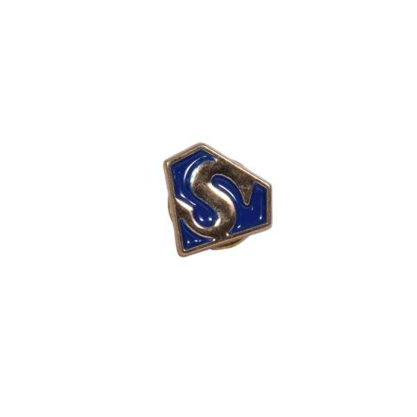 Royal Blue Initial “S” Lapel Brooch