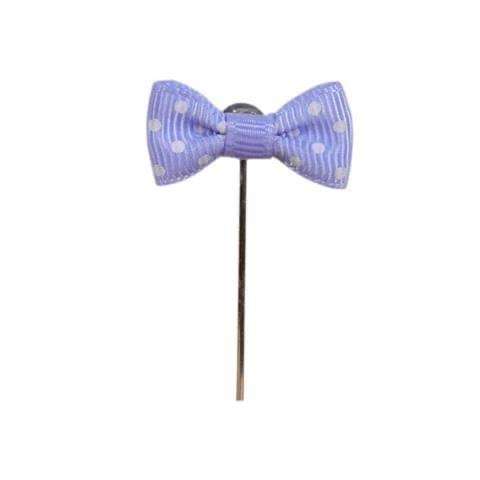 Lavender Polka Dot Bow Brooch
