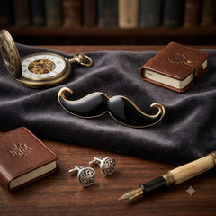 Royal Moustache Brooch