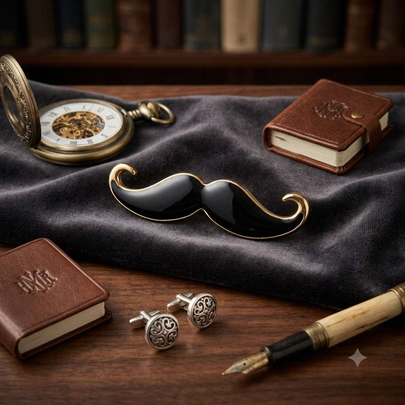 Royal Moustache Brooch