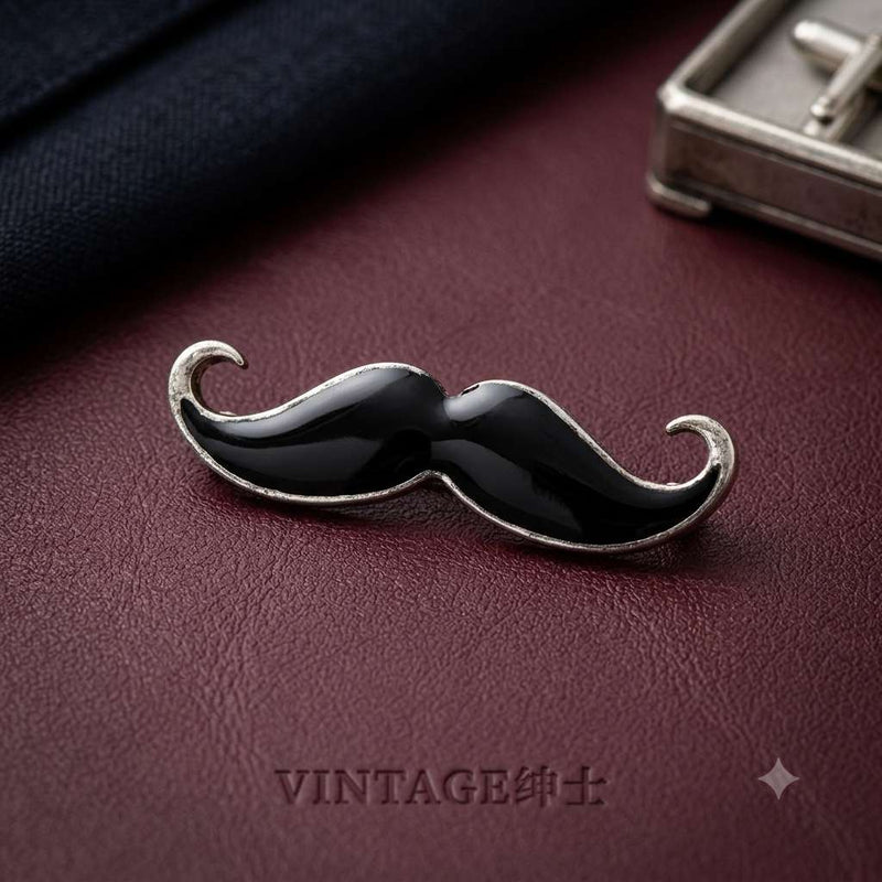 Royal Moustache Brooch