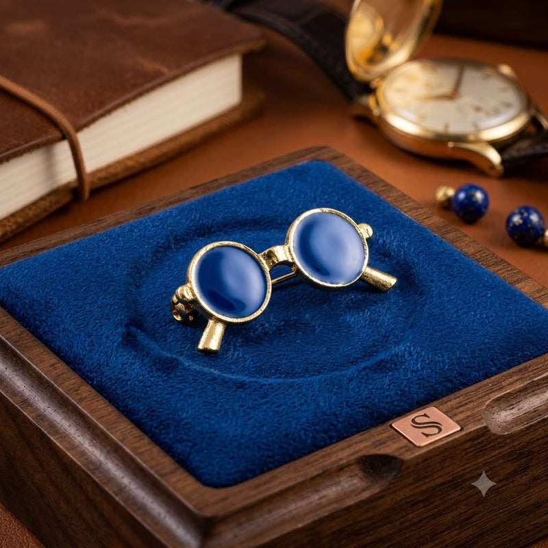 Blue Sunglasses Brooch