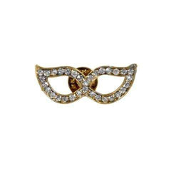 Elegant Masquerade Mask Brooch