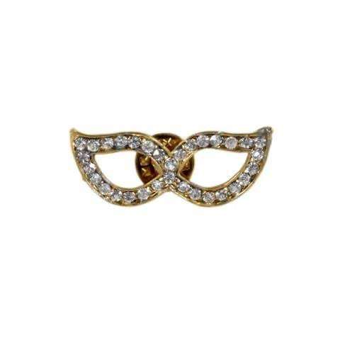 Elegant Masquerade Mask Brooch